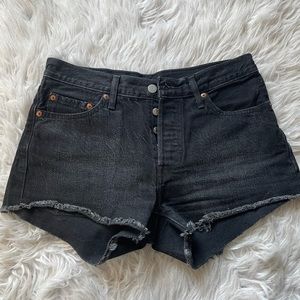 Vintage Levi’s Frayed Denim Shorts